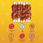 Pet Munchies Dog Treats Duck Twists 80g x 8