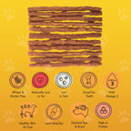 Pet Munchies Dog Treats Wild Salmon & Sweet Potato Dental Sticks 90g x 8