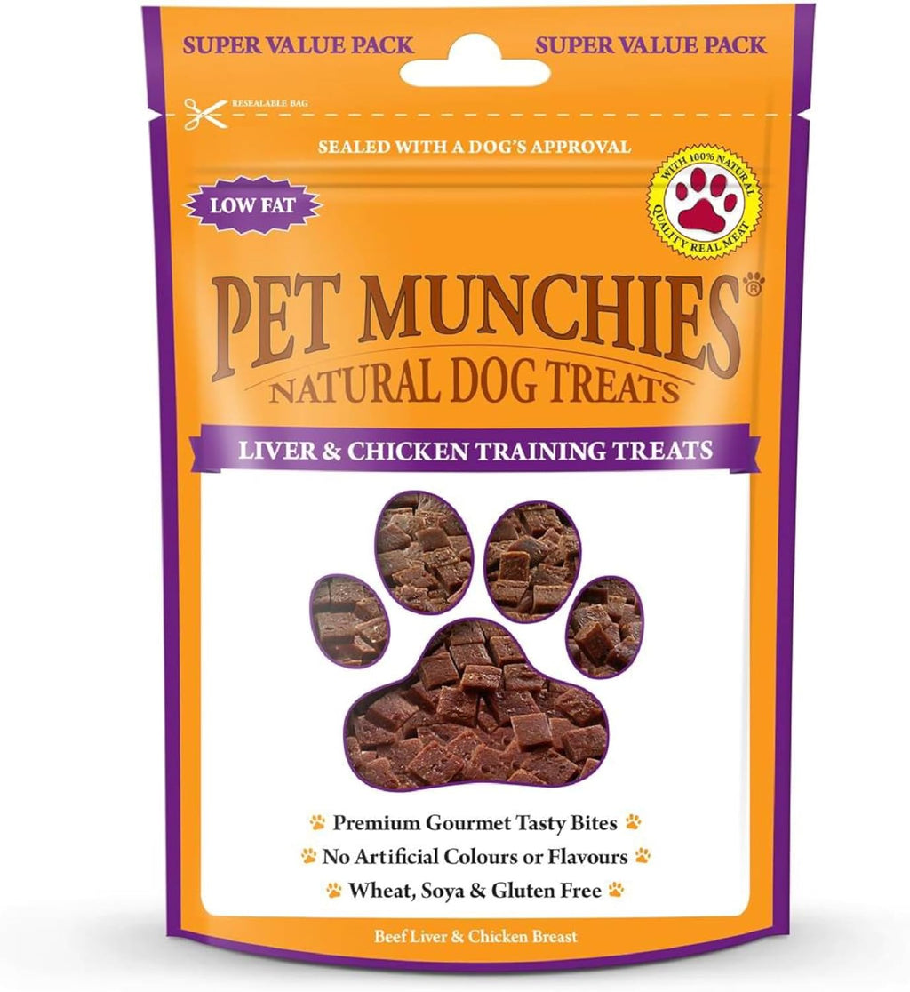 Pet Munchies Dog Training Treats Liver & Chicken 150g x 8