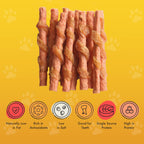 Pet Munchies Dog Treats Chicken with Carrot Sticks 80g x 8