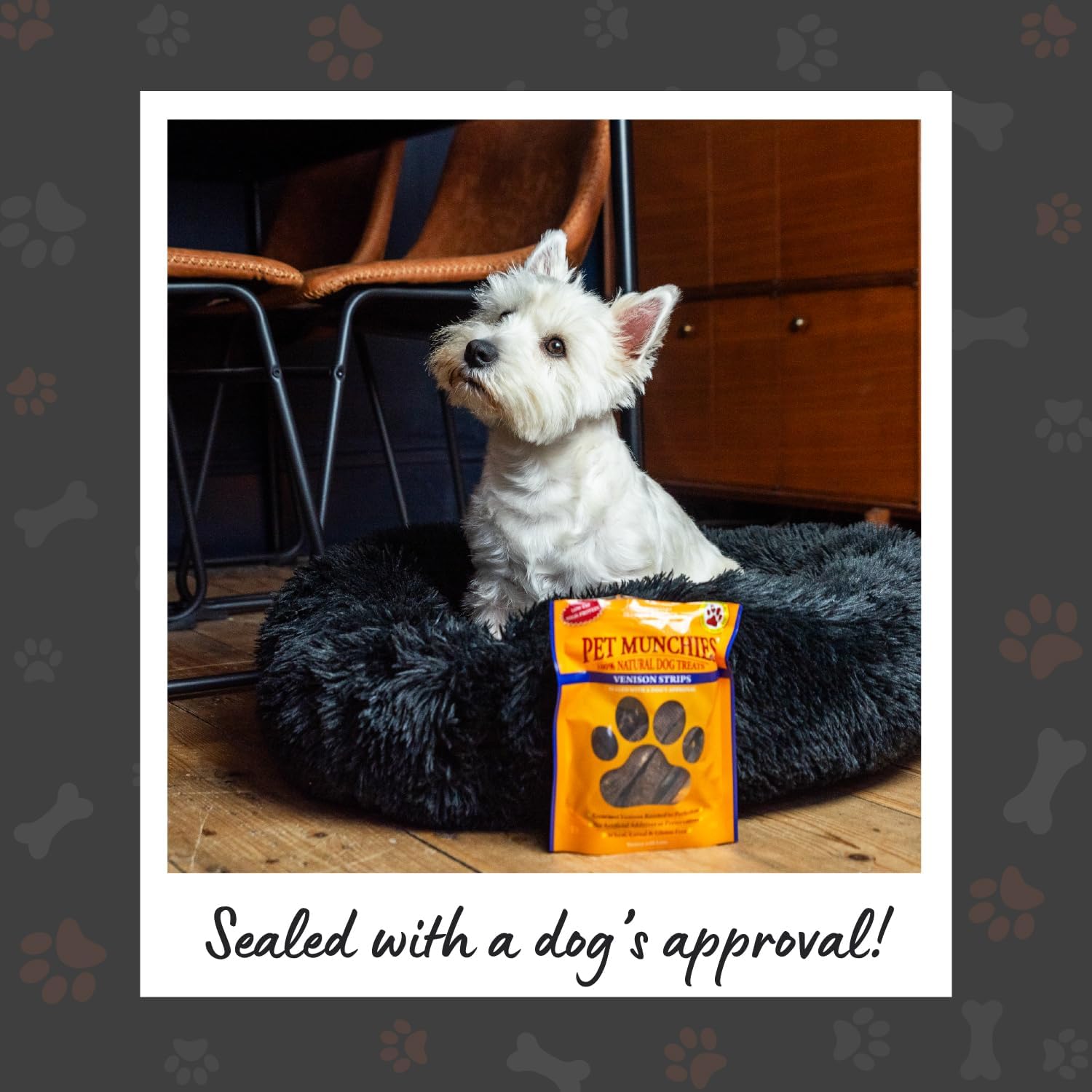 Pet Munchies Dog Treats Venison Strips 75g x 8