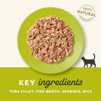 Applaws Cat Can Tuna Fillet & Seaweed in Broth 70g x 24