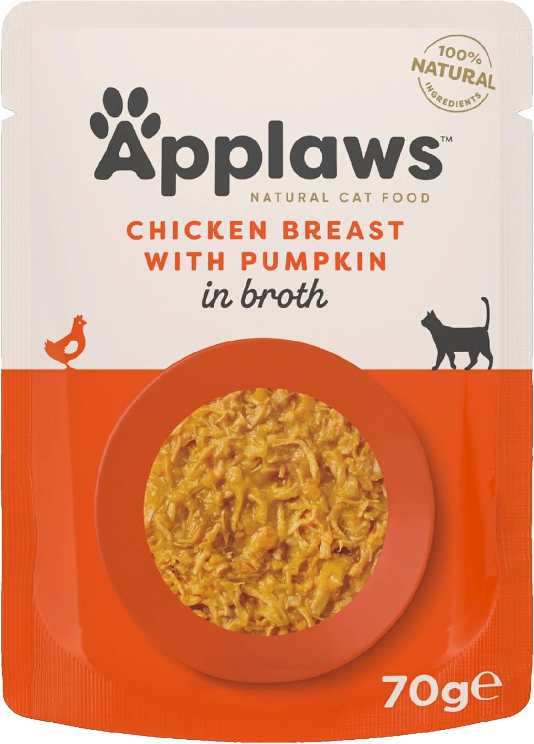 Applaws Cat Pouch Chicken & Pumpkin 70g x 12
