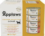 Applaws Cat Can Chicken Selection in Broth 70g 12pk x1