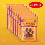 Pet Munchies Dog Treats Duck Strips 90g x 8