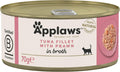 Applaws 100% Natural Wet Cat Food Tins, Tuna Fillet with Prawn in Broth 70 g for Adult Cats (24 x 70 g Tins)