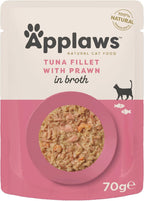 Applaws Cat Pouch Tuna & Pacific Prawn 70g x 12