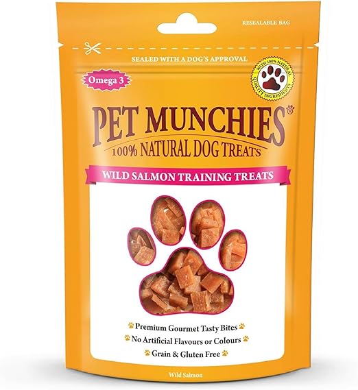 Pet Munchies Dog Training Treats Wild Salmon 50g x 8