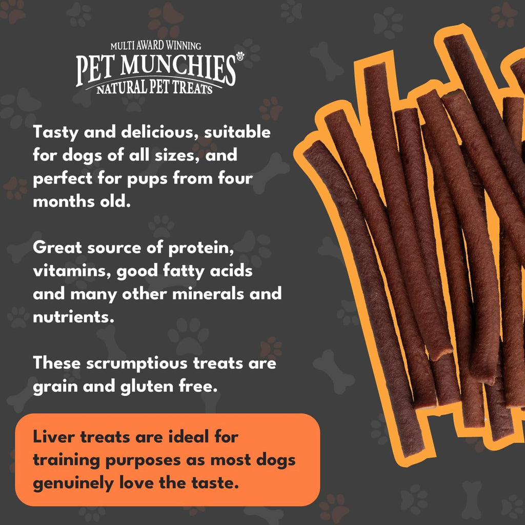Pet Munchies Dog Treats Beef Liver Sticks 90g x 8