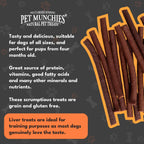 Pet Munchies Dog Treats Beef Liver Sticks 90g x 8