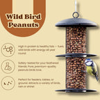 1L Bag Premium Wild Bird Peanuts - High Protein Peanuts for Wild Birds, Rich in Healthy Fats, Fibre & Vitamins, Ideal for Feeders, Supports Bird Health, Clean & Fresh Wild Bird Food