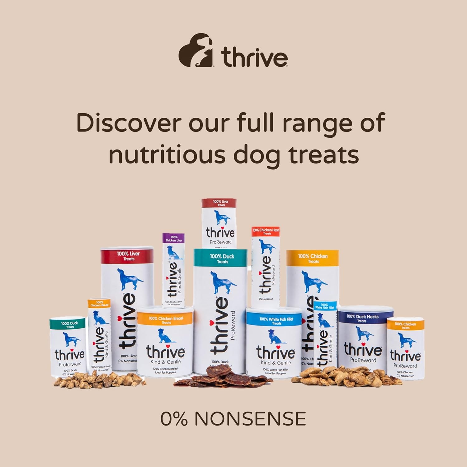 Thrive ProReward MAXI Dog Treats 100% Liver 500g x 1
