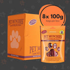 Pet Munchies Dog Treats Chicken & Cheese 100g x 8