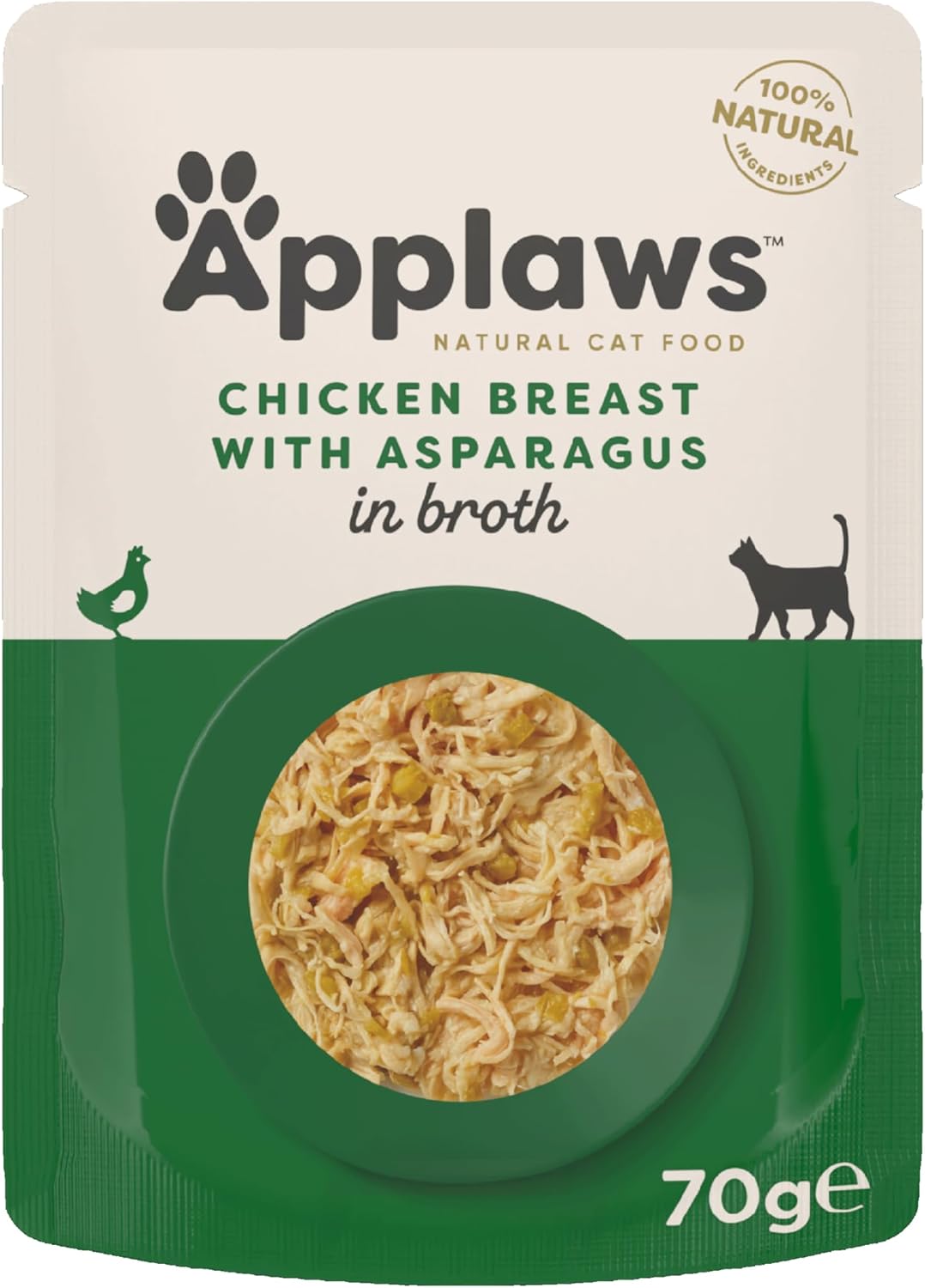 Applaws Cat Pouch Chicken & Asparagus 70g x 12
