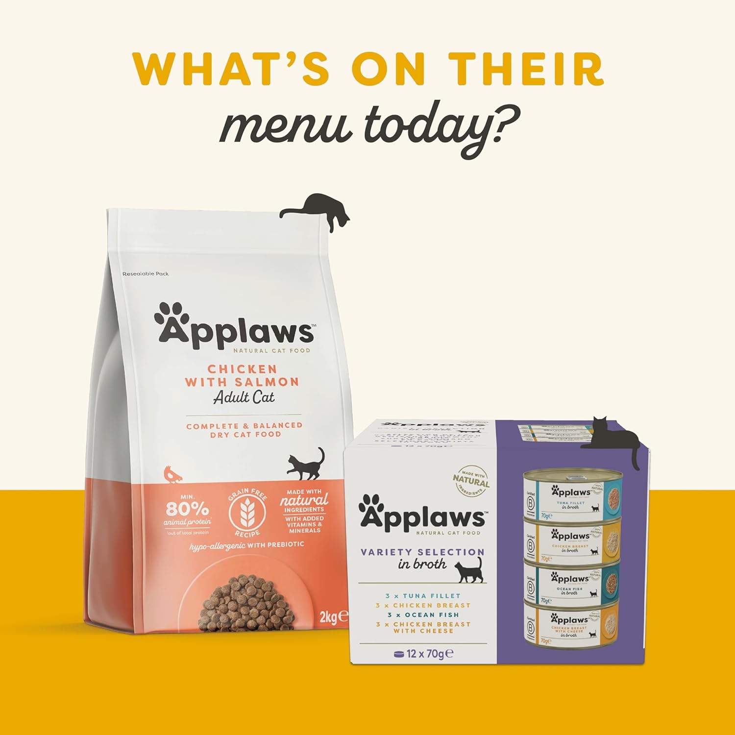 Applaws Cat Can Chicken & Duck 70g x 24