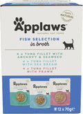 Applaws Cat Pouch Multipack Fish Selection in Broth 70g 12pk x 1