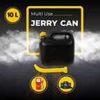 10 Litre Jerry Can for Petrol Diesel Fuel with Spout, Emergency Backup Fuel Storage for Cars, Motorcycles & Vans