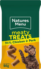 Natures Menu Meaty Treats for Adult Dogs with Chicken - 12 x 50g
