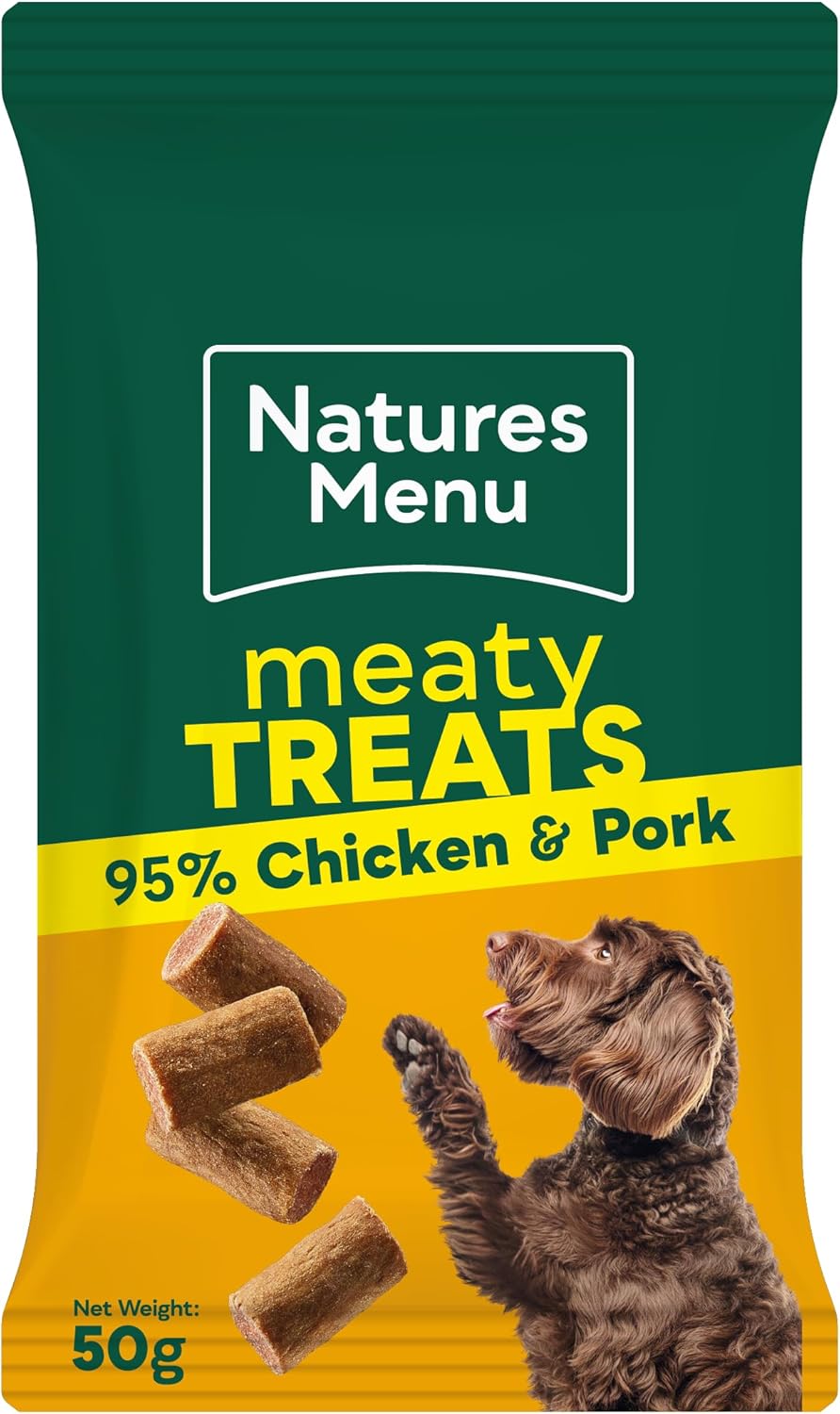 Natures Menu Meaty Treats for Adult Dogs with Chicken - 12 x 50g
