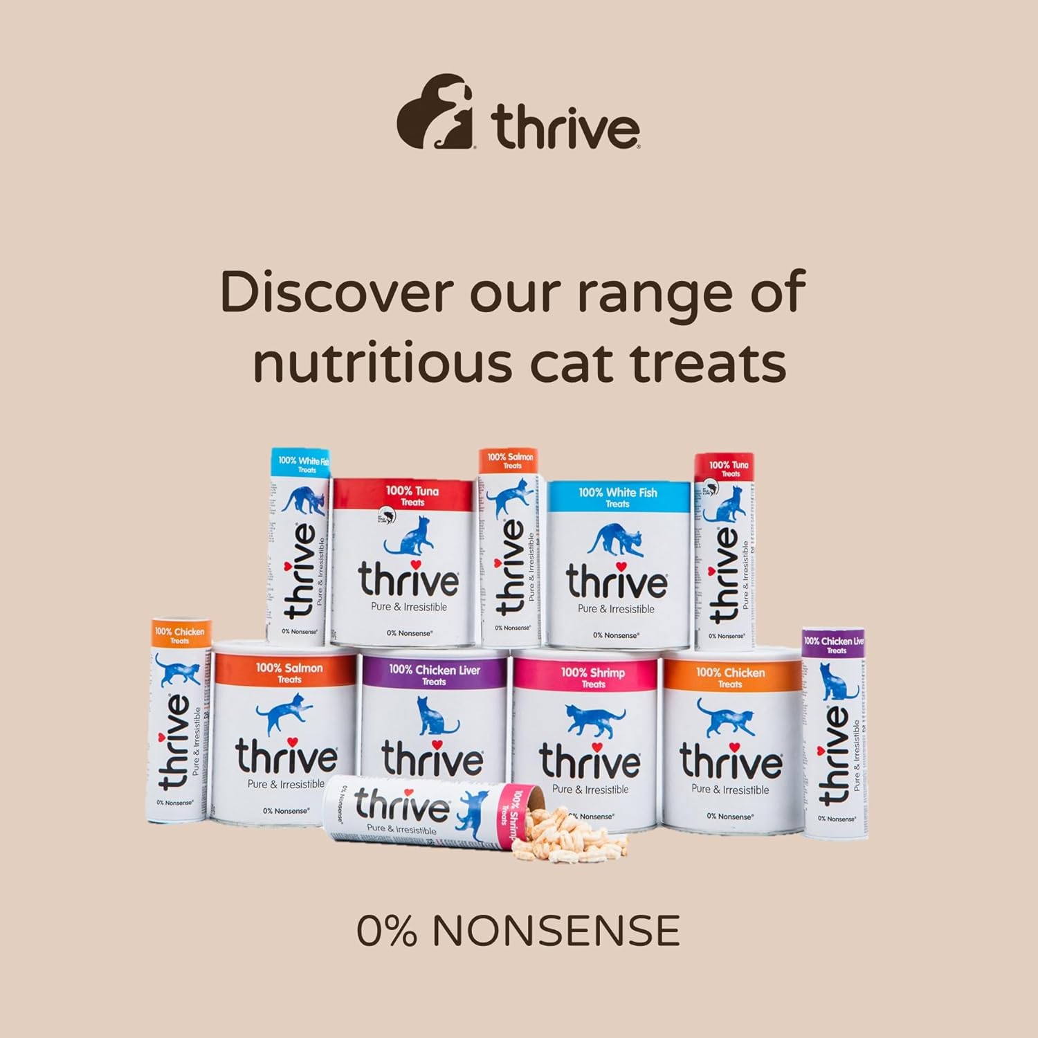 Thrive Cat Treats 100% Chicken MAXI Tubes 170g x 1