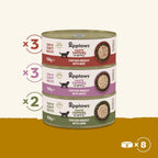 Applaws 100% Natural Wet Dog Food Tin, Grain Free Chicken and Meat Selection in Gravy 8 x 156g Tins