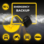 10 Litre Jerry Can for Petrol Diesel Fuel with Spout, Emergency Backup Fuel Storage for Cars, Motorcycles & Vans
