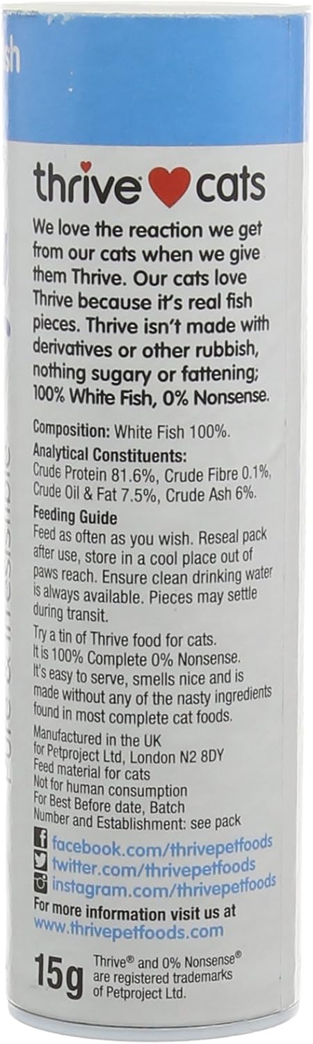 Thrive Cat Treats 100% White Fish Tubes 15g x 1