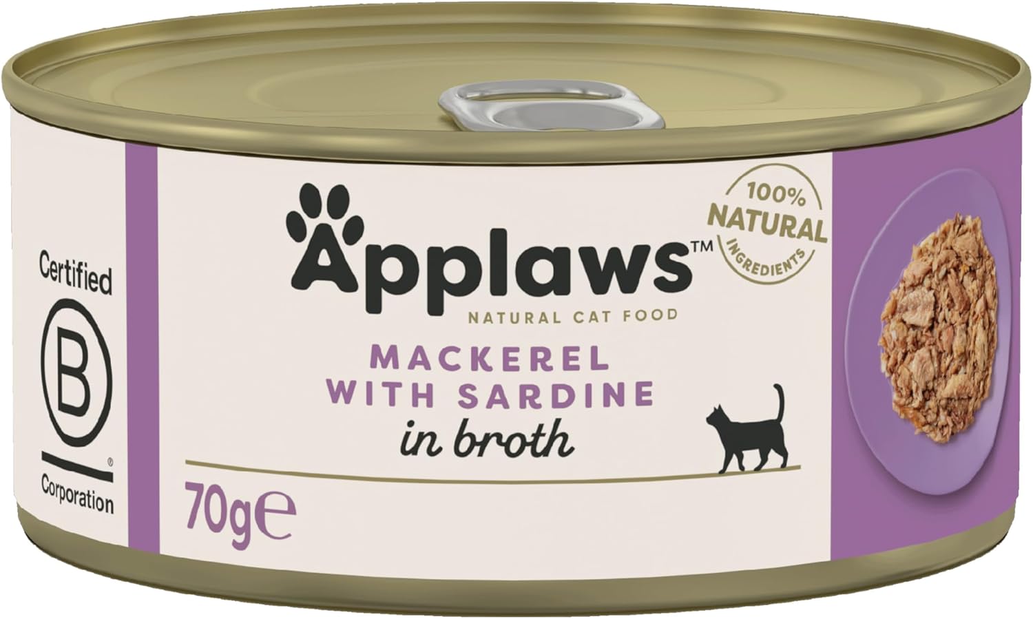 Applaws Cat Can Mackerel & Sardine in Broth 70g x 24