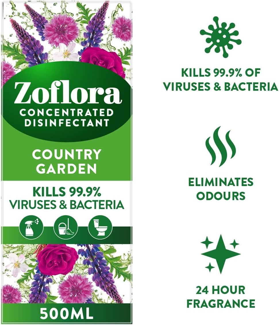 Zoflora Country Garden Concentrate, 500ml (Pack of 1)