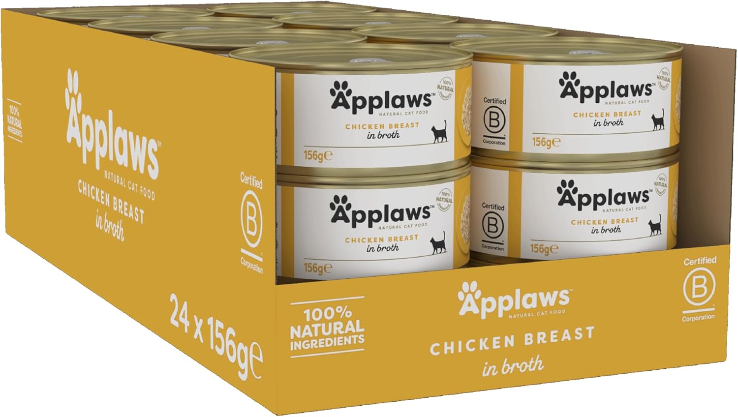 Applaws Cat Can Chicken Breast Flake in Broth 156g x 24