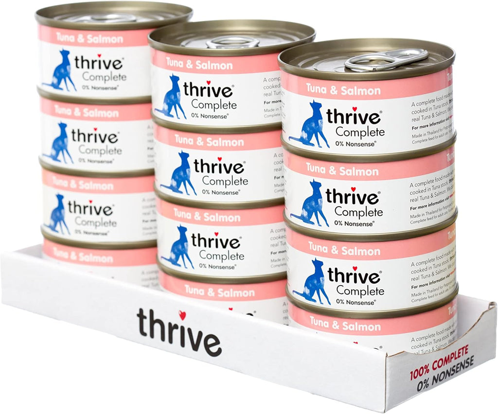 Thrive Cat Can Tuna & Salmon 75g x 12
