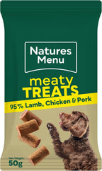Natures Menu Meaty Treats for Adult Dogs with Lamb and Chicken - 12 x 50g