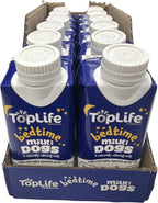 TopLife Bedtime Calming Milk for Dogs - Keeps Dogs Hydrated - Chamomile & Honey Goats' Milk, 12 x 200ml