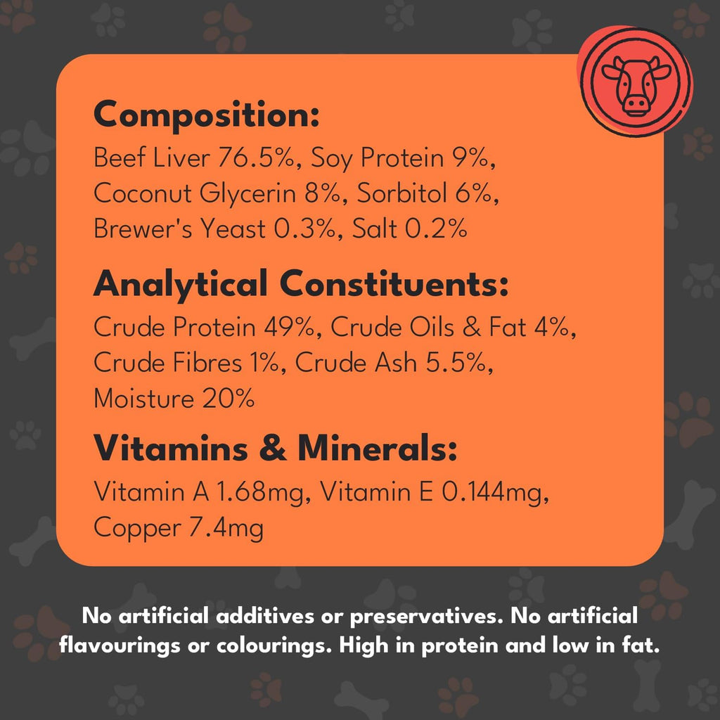 Pet Munchies Dog Treats Beef Liver Sticks 90g x 8