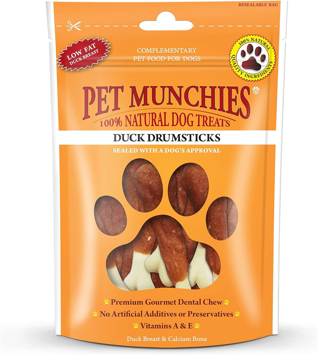 Pet Munchies Dog Treats Duck Drumsticks 100g x 8