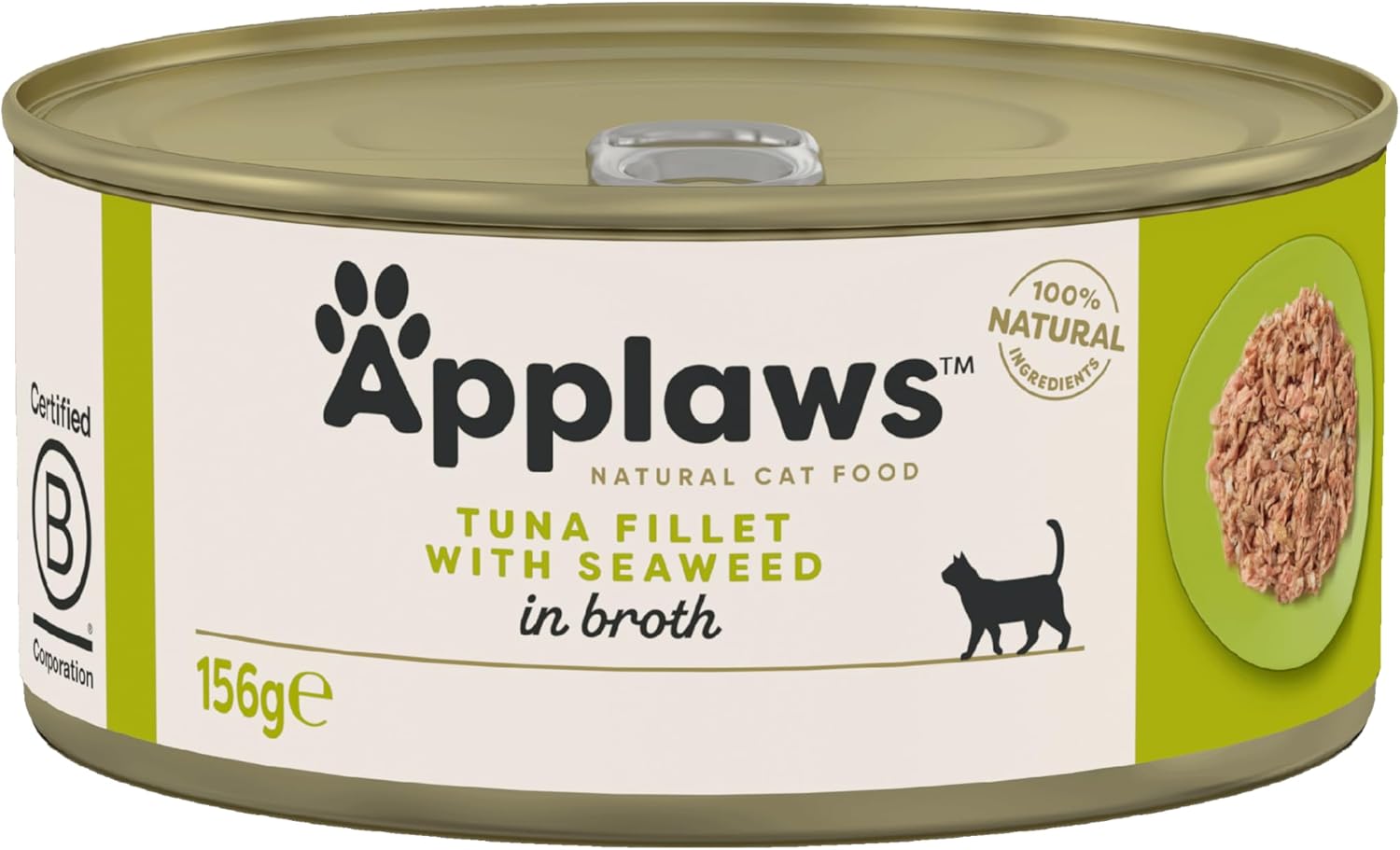 Applaws Cat Can Tuna Fillet & Seaweed in Broth 156g x 24