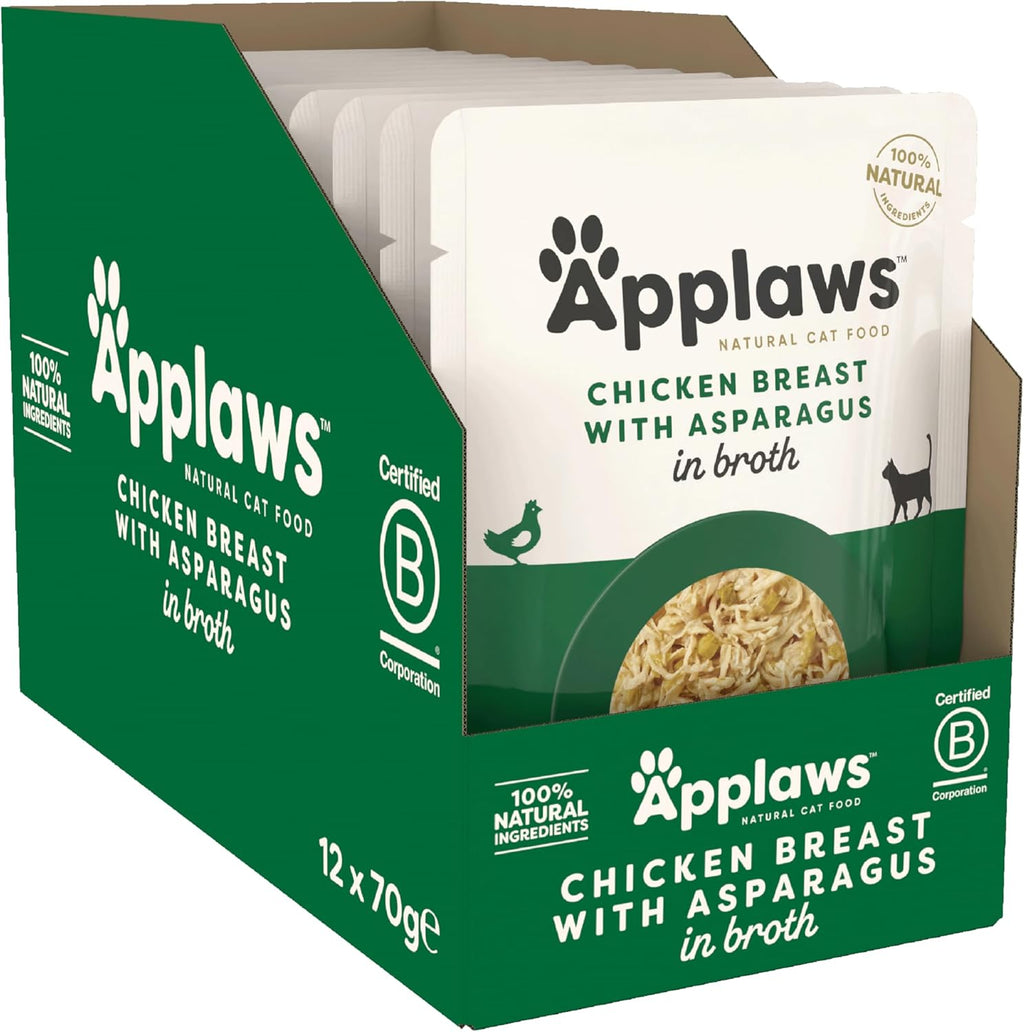 Applaws Cat Pouch Chicken & Asparagus 70g x 12