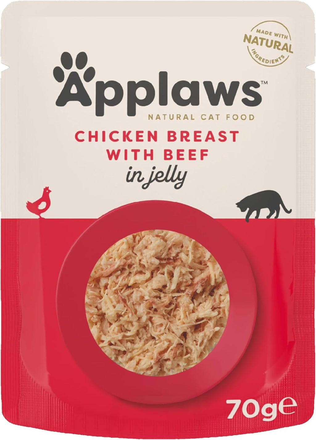 Applaws Cat Pouch Chicken & Beef in Jelly 70g x 16