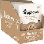 Applaws Cat Pouch Chicken Breast & Rice in Broth 70g x 12