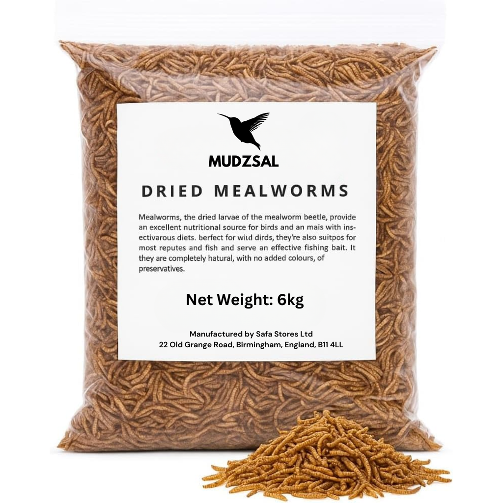 Mealworms Bag for Wild Birds – Natural High-Protein, High-Energy Feed, Mess-Free Food for All Bird Species