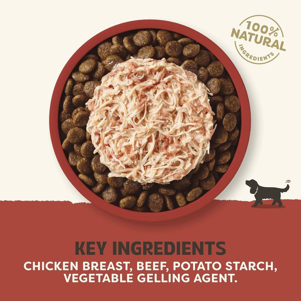 Applaws 100% Natural Wet Dog Food, Grain Free Chicken with Beef in Gravy Tin, 156g (Pack of 12)