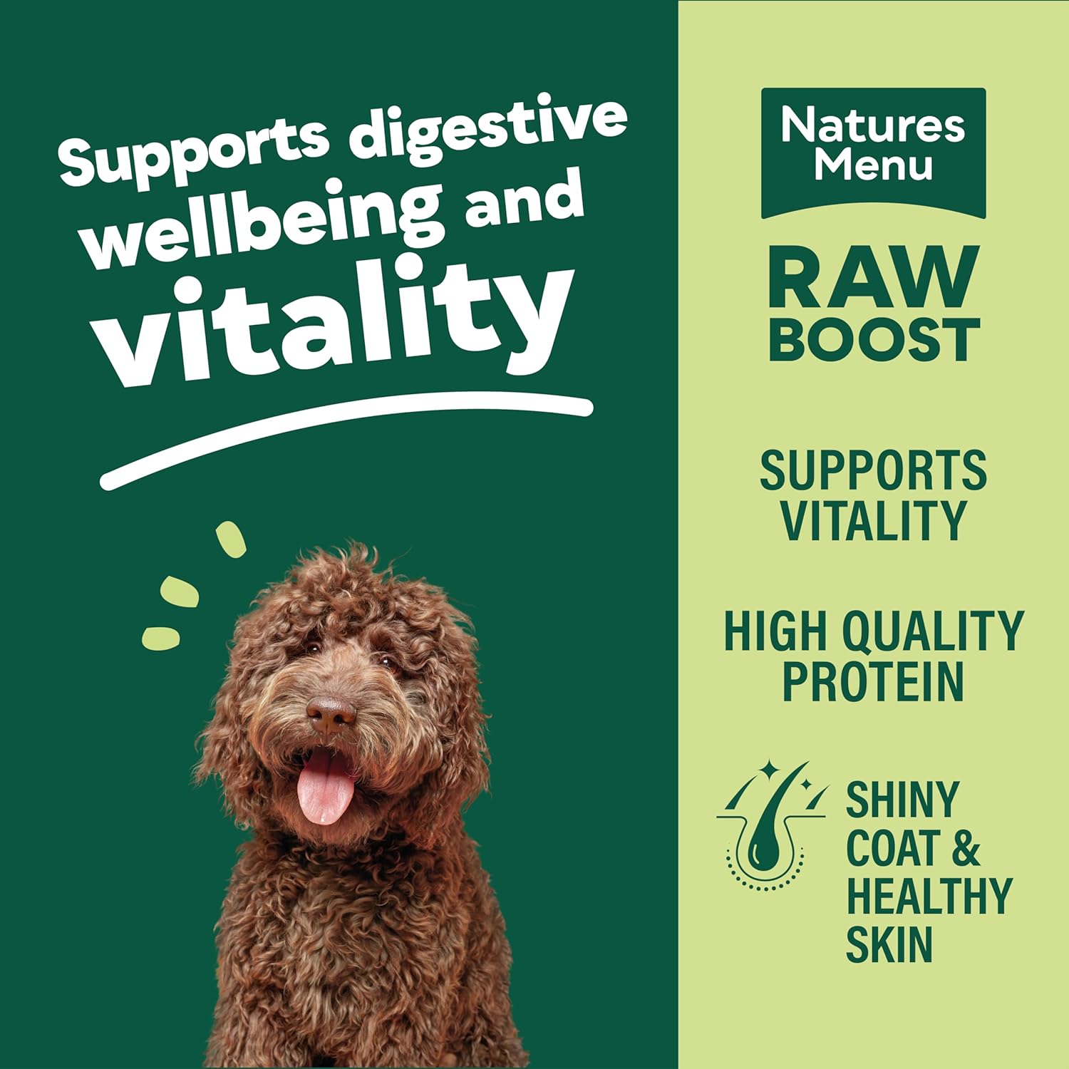 Natures Menu Raw boost Dry Food for Dogs with Fresh Chicken - 3kg