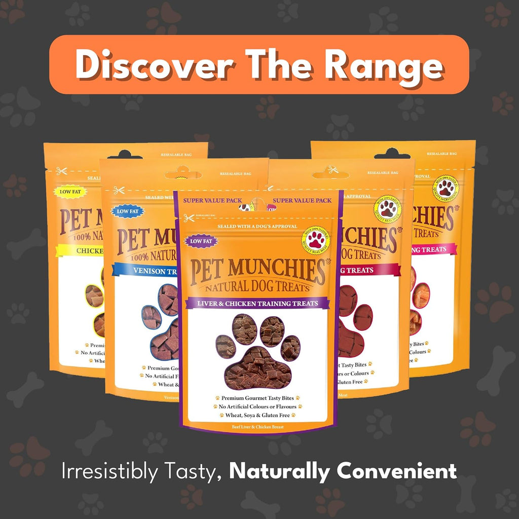 Pet Munchies Dog Training Treats Liver & Chicken 150g x 8