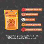 Pet Munchies Dog Treats Chicken Chips 100g x 8