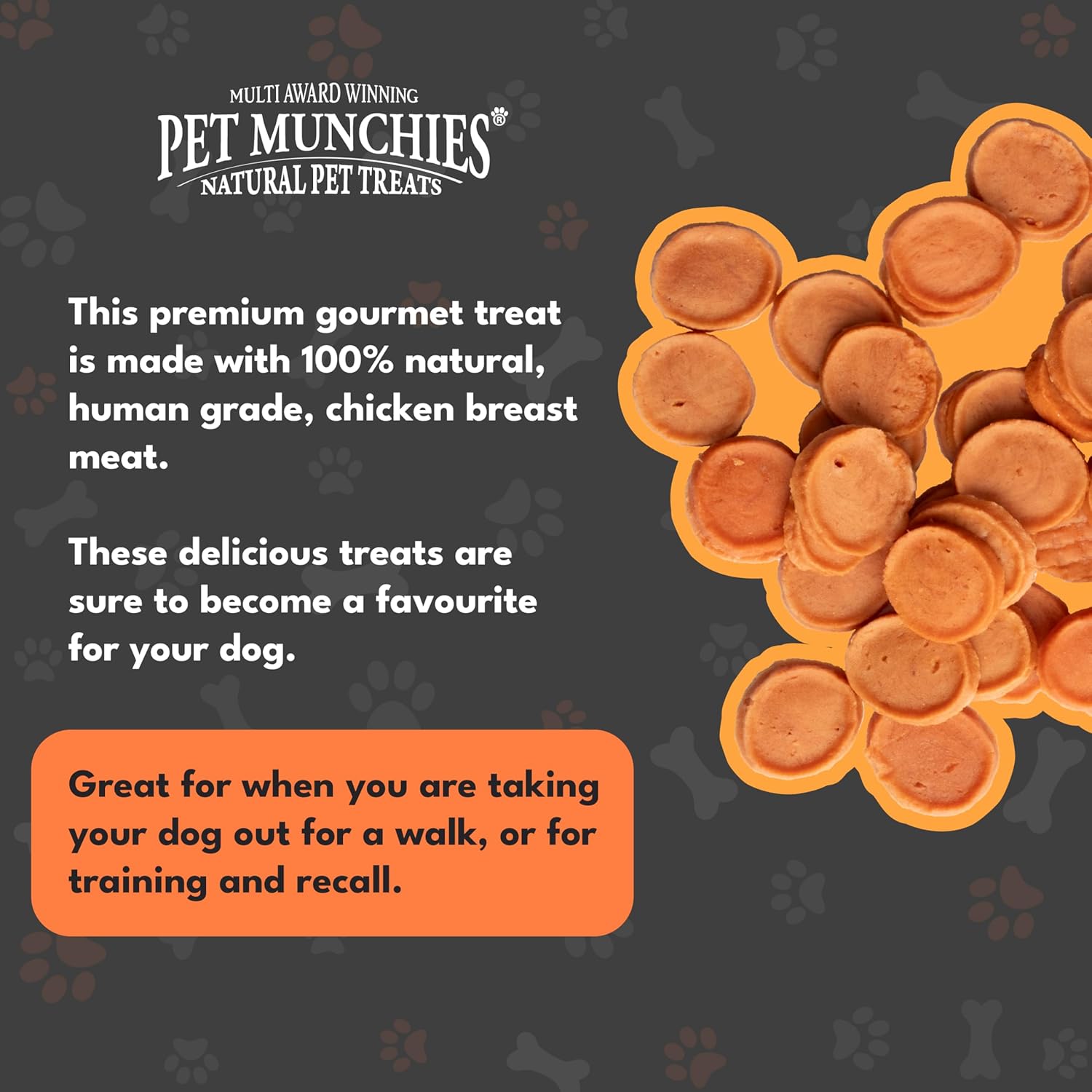 Pet Munchies Dog Treats Chicken Chips 100g x 8