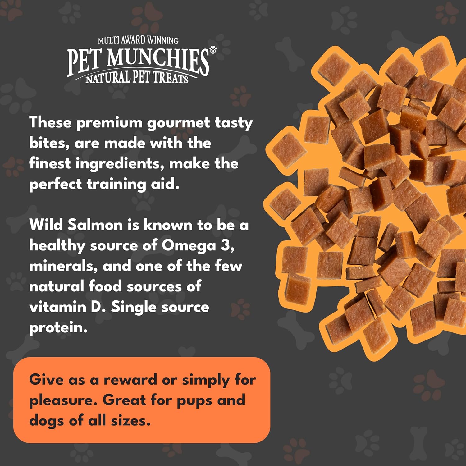 Pet Munchies Dog Training Treats Wild Salmon 50g x 8