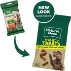 Natures Menu Meaty Treats for Adult Dogs with Lamb and Chicken - 12 x 50g