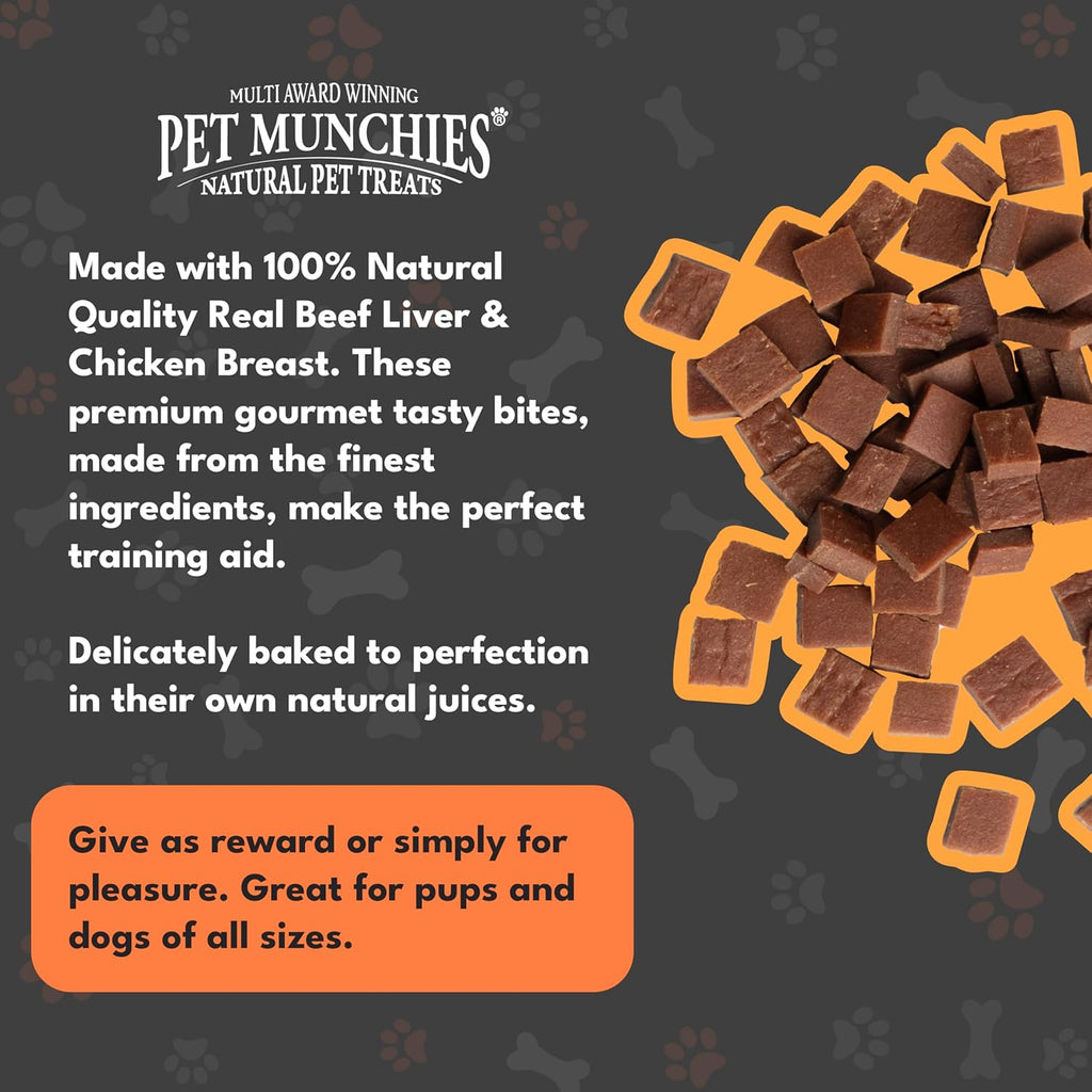 Pet Munchies Dog Training Treats Liver & Chicken 150g x 8