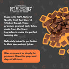 Pet Munchies Dog Training Treats Liver & Chicken 150g x 8