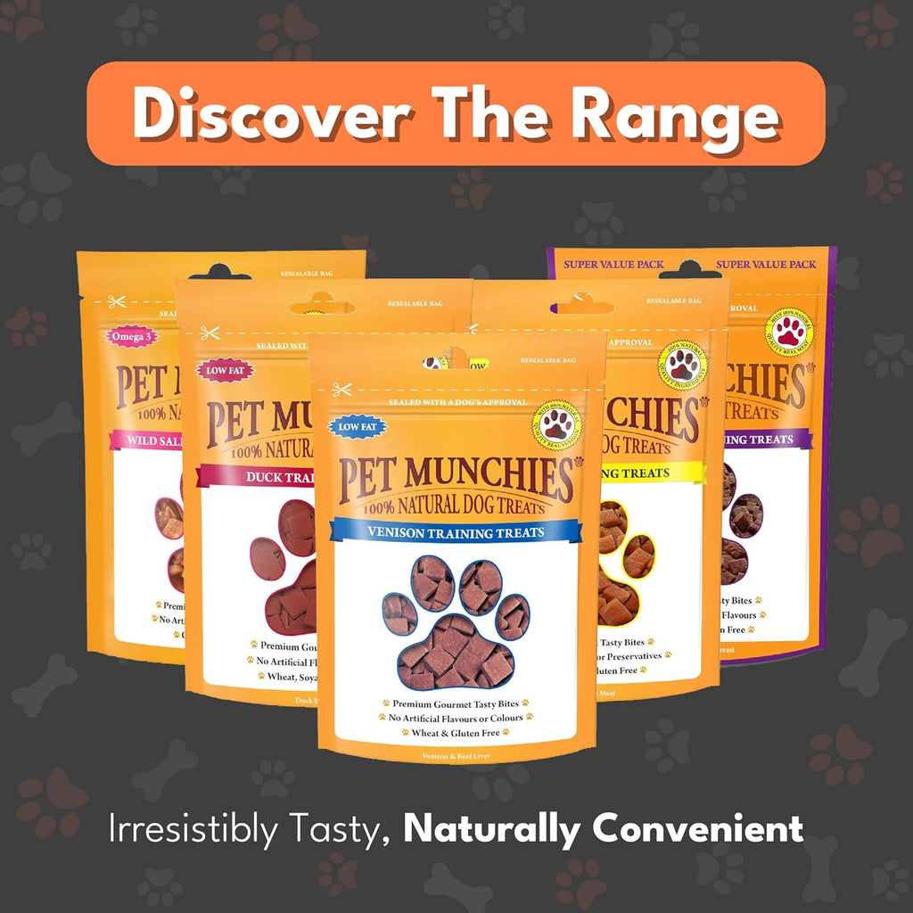 Pet Munchies Dog Training Treats Venison 50g x 8